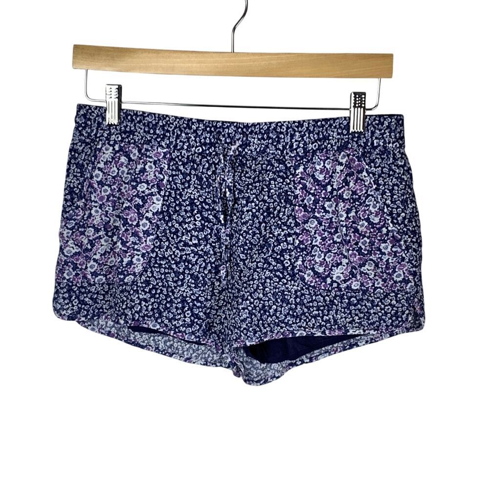 Joie Blue Ditzy Floral Mini Shorts Size S High Rise Boho Summer Festival